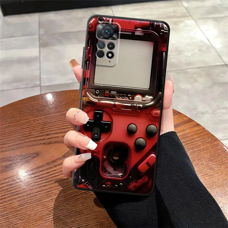 Retro Game Console Black Soft Phone Cover Case