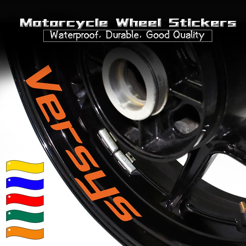 2024 For Versys 650 1000 X-300 VERSYS Waterproof Inner Rim Stripe Tapes Reflective Wheels Stickers Motorcycle Accessories versys