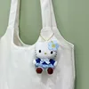 Kawaii Sanrio Hello Kitty Plush Toys Cute Cartoon Campus School Uniform Keychain Backpack Pendant Accessories Christmas Gifts 5