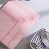 Pink Mesh Laundry Bag Home Protection Organizer Net Dirty Clothing Laundry Basket for Washing Machines Mesh Underwear Bra Bag 4