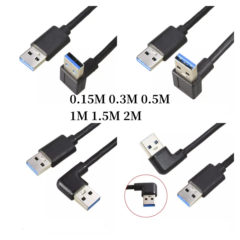 

Кабель для передачи данных с двумя головками и углом вверх и вниз, USB