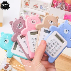 Portable Mini Calculator Pocket Size 8 Digits Display Kawaii Cartoon Ultra-thin Button Cute Calculator School Supplies for Child