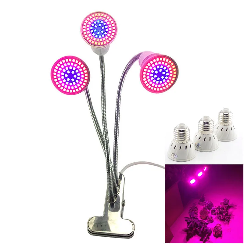 3 Head Led Grow Light Hydro Plant Lamp Cultivo Growbox Hydroponics Per Serra Da Interno Growing Flower A2