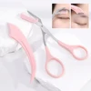 2Pcs Eyebrow Scissors with Comb Professional Precision Eyebrow Trimmer Set Eyebrows Razor Eyebrow Grooming Kit Hair Removal Tool 3