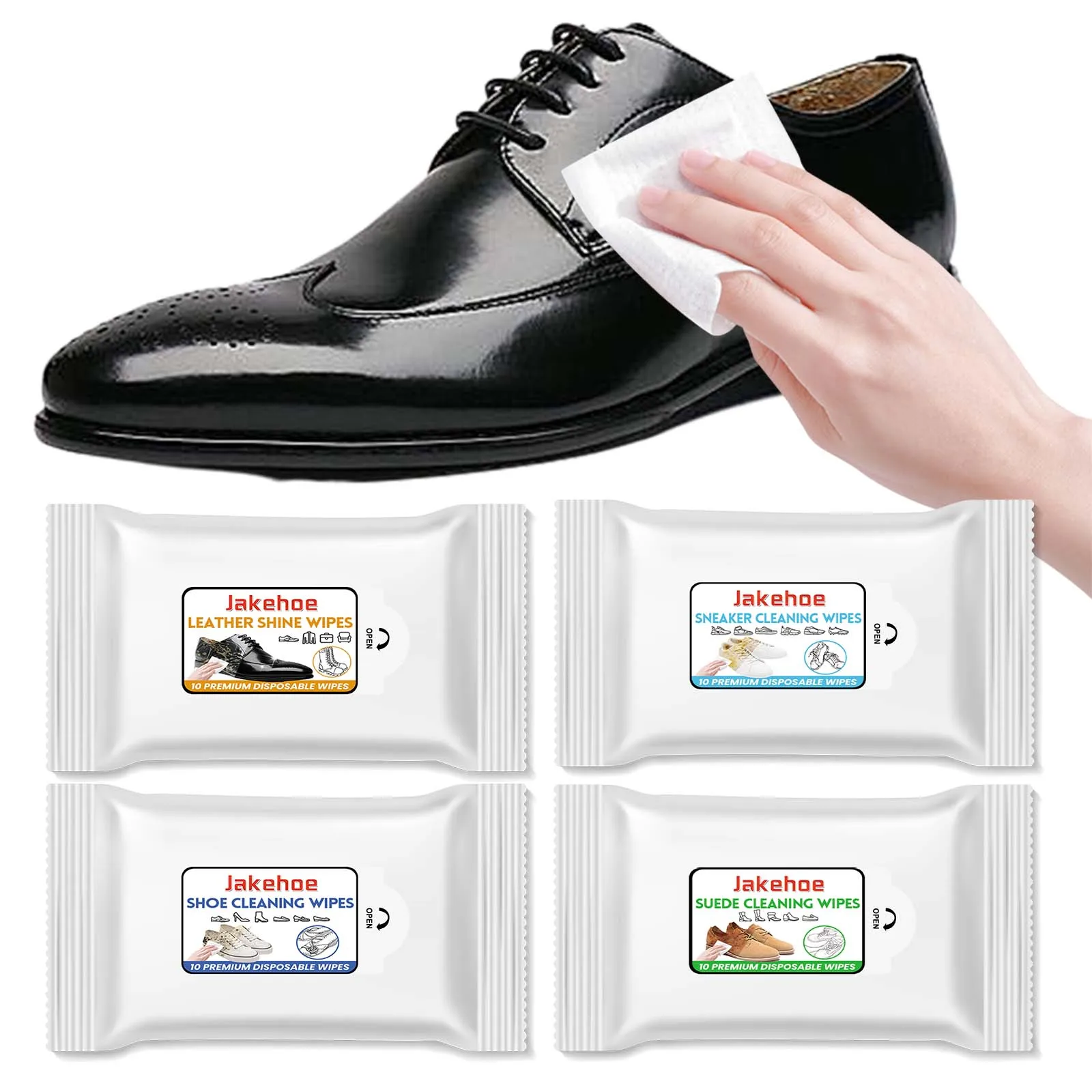 Leather Shoe Cleaning Wipes Multi Purpose No Wash Decontamination