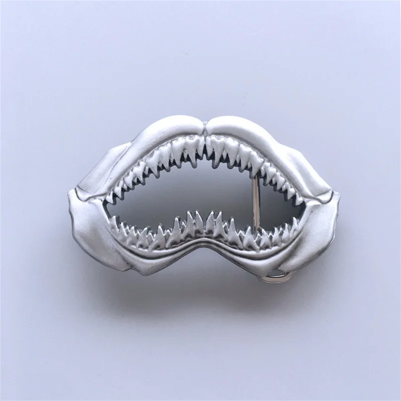 ヴィンテージ彫刻サメ歯ベルトバックル新品送料無料buckle-wt017