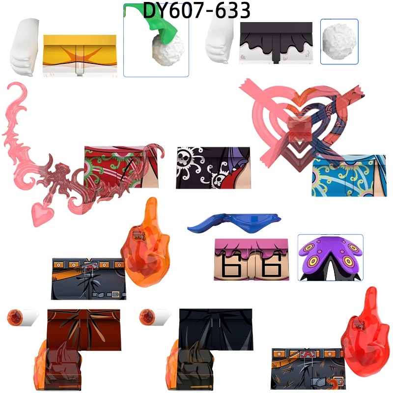 The Action Figures Weapons Pants Hair Parts Model Blocks MOC Bricks Set Gifts Toys For Children DY601 DY627 DY633 DY655 — view 6
