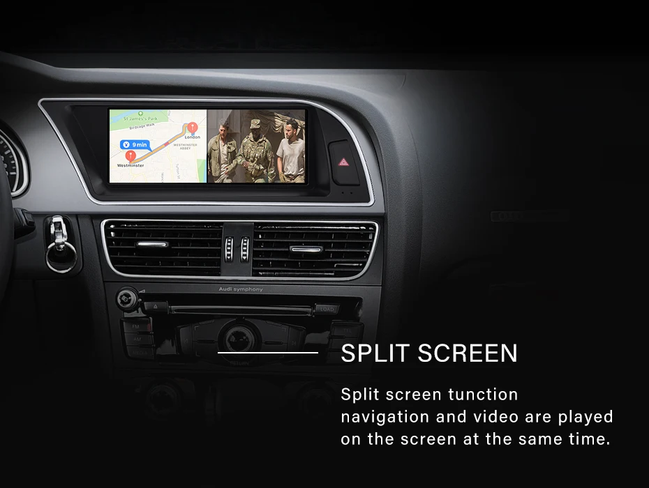 STWE New UI 8.8" Android13 Wireless AUTO Carplay For AUDI A5 2011 2016 Car Video