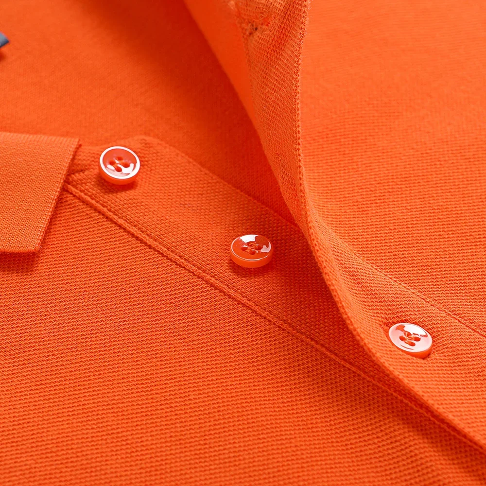 100% Cotton Men Polo Shirt Mid Grade Custom Club Logo 2023 Male Women Short Sleeve Lapel T-shirt Golf Tennis Solid Polos New