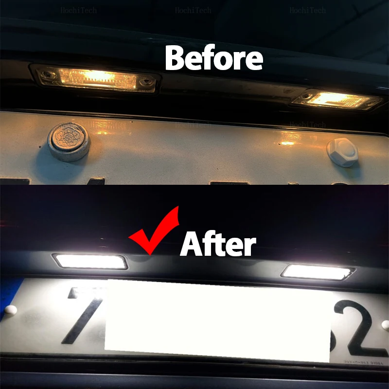 รูปสินค้า แผ่นไฟ LED ตกแต่งรถยนต์ 2 ชิ้น สำหรับรถยนต์หลายรุ่น