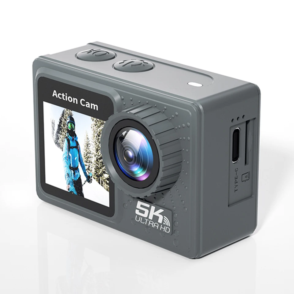 5K 4K Dual Screen Action Camera with Anti Shake