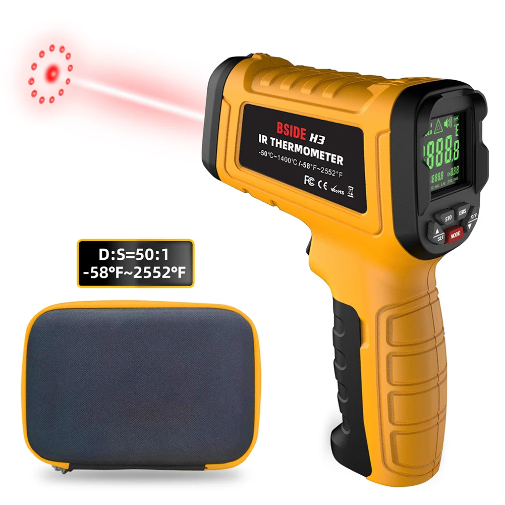 

Digital Infrared Thermometer -50℃~1400℃ Laser Termometro Thermometer Gun Non-contact Laser Temperature Meter Measuring Tools