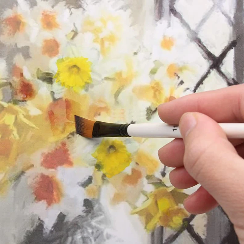 12Pcs ���Ϸ� ��� ����Ʈ �귯�� ���� ���� Filbert �÷� ���� ��ũ ����Ʈ �׸� �н� DIY ��äȭ ���� ��