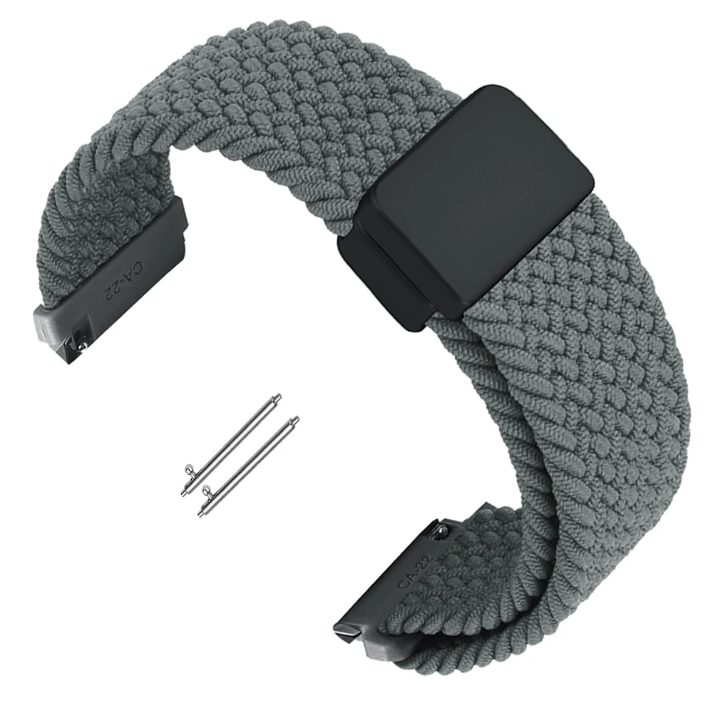 Magnetic Braided Loop Nylon Strap - 20mm/22mm Bracelet