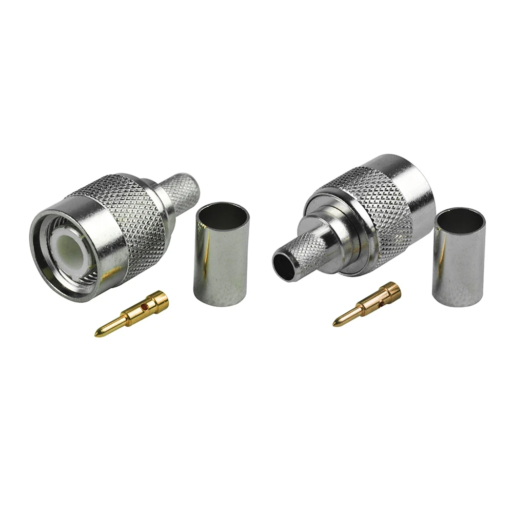 TNC Clamp Male RF Coaxial Connector for LMR240 RG59 Cable