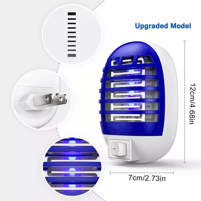 Mini Elektromos Szúnyoggyilkos Lámpa Kártevőirtó Led -Lámpa Csapdabug Zapper Az Anti Szúnyog -Rovarriasztó Gyilkos Dropsh U5R0 - Image 4