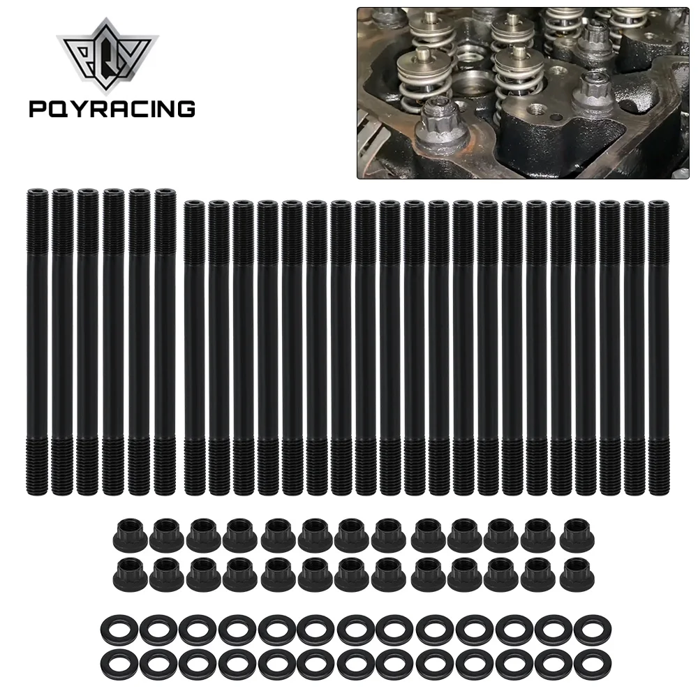 

Head Stud Replacement Kit Cylinder Gasket Head Stud Bolt Kit with 12-Point Nuts For Dodge Cummins 24V Diesel 5.9L 6.7L 1998-2020