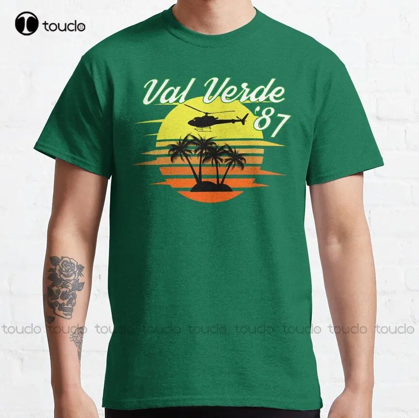Val Verde '87 Val Verde 1987 Predator Classic T-Shirt Custom Aldult Teen Unisex Stampa Digitale Magliette Regalo Personalizzato Xs-5Xl