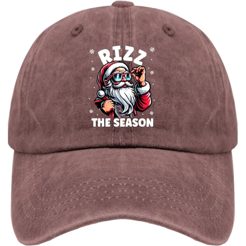 Rizz The Season Hats men for Womens Baseball Cap Vintage Washed Hiking Hat Fitted