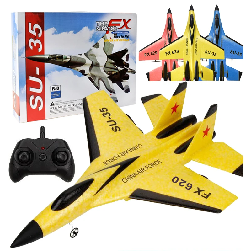 RC Aircraft SU-35 Plane 2.4G Radio Glider Remote Control Fighter Airplanes Foam Toys for Children Boy Birthday Gift |