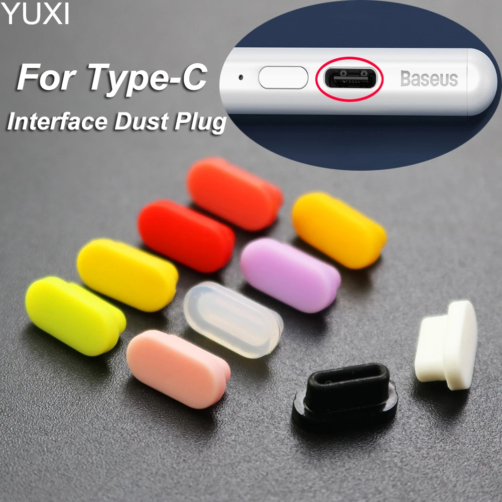 USB Type-C Charge Port Dust Plug Set - 10 Pack Dust Protectors
