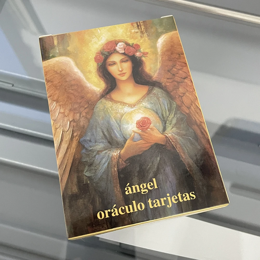 

Spanish Angels Oracle Deck Version Beautiful Cards Fortune Telling Tarot with Keywords Runes Divination