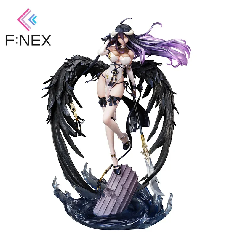 

Original F:NEX OVERLORD Albedo Action Anime Figure Succubus Cheongsam Style Ver 31CM PVC Boxed Model Doll Collection Toys Gift