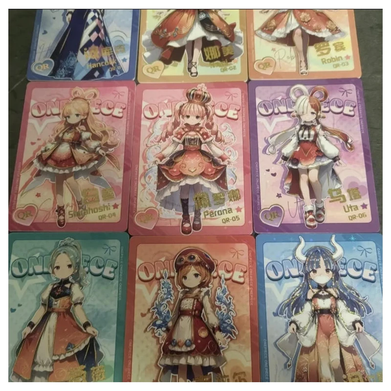 Japanese Anime ONE PIECE QR CR Marco Dracule Mihawk Nico Robin Collectible Cards Christmas Birthday Gifts Children's Toys