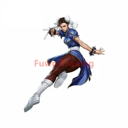 Fuwo Trading – autocollants Arcade Fighter Chun Li pour voiture, étiquette en PVC, dessin animé, étanche, décoration de pare brise de VAN 