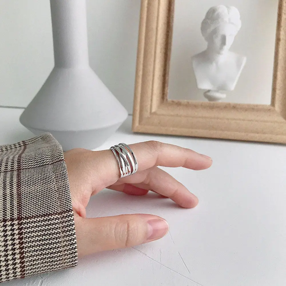 Multi-layer Geometric Chain Necklace Minimalist Jewellery For Women_voghion.com
