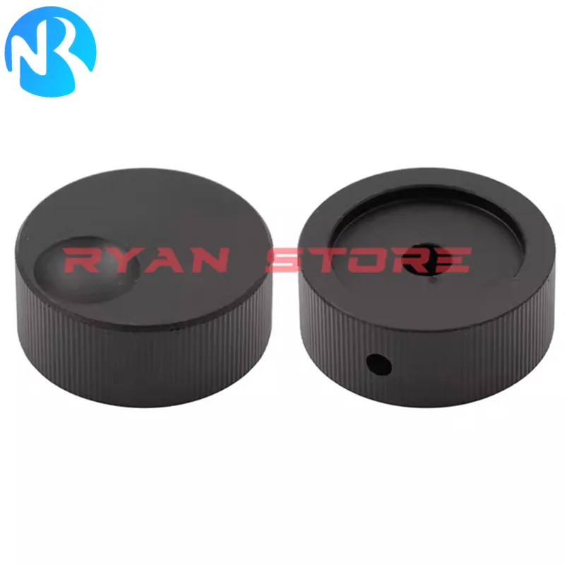 2PCS 알루미늄 솔리드 코어 손잡이 캡 크기 32*13mm 13X32MM 내부 Iole은 직경 6mm입니다. 전위차계 인코더 밴드 스위치 Kno
