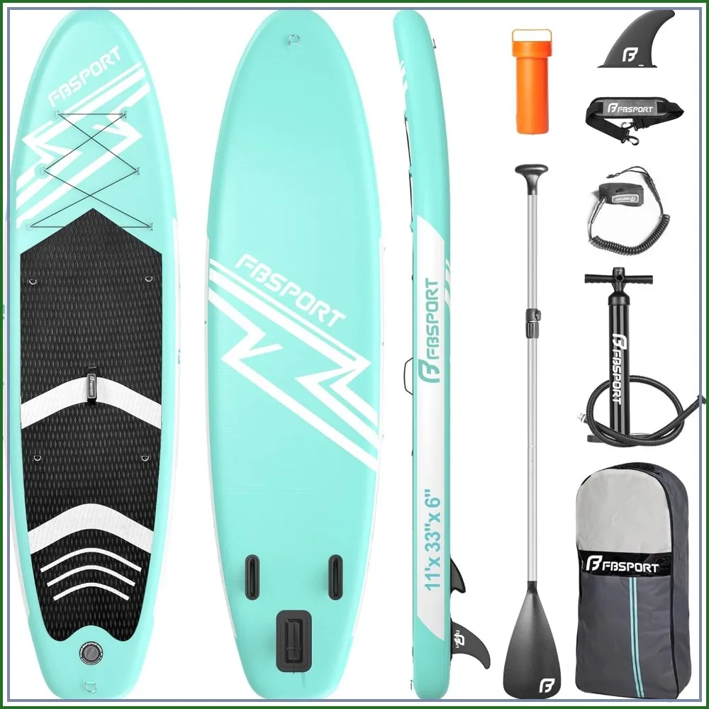 20987-155a86.jpg 11' Premium Stand Up Paddle Board, Wide Stable SUP with Accessories & Bag for Youth & Adult