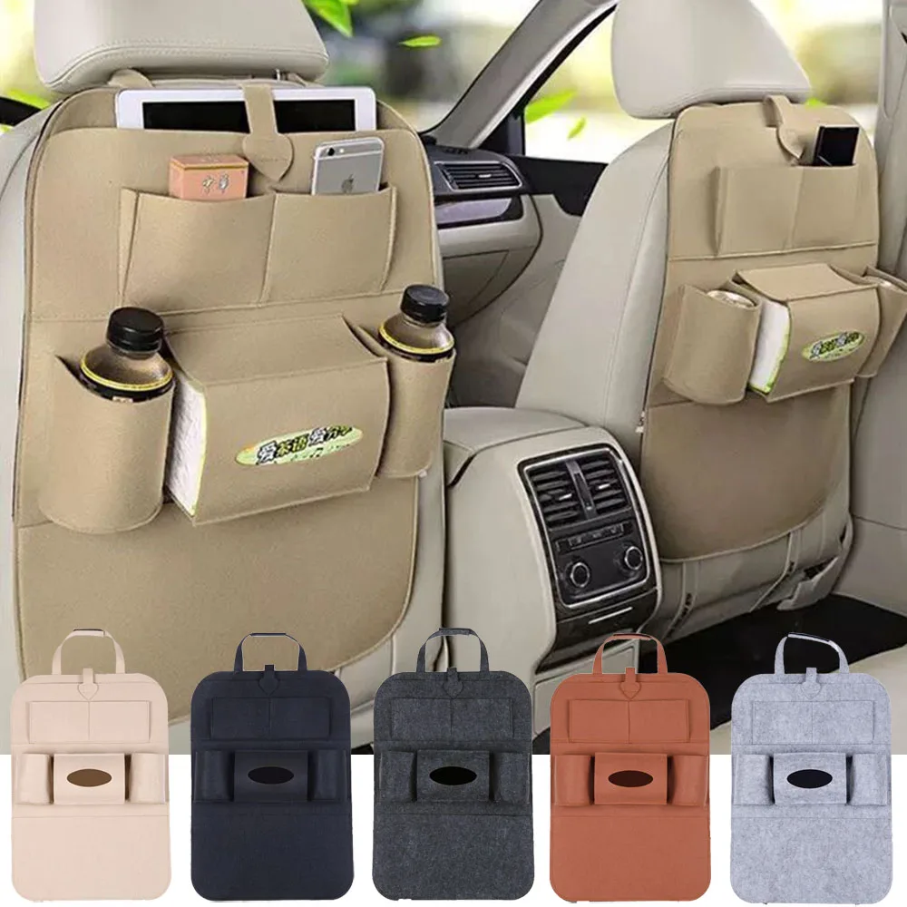

For Mercedes Benz A45 AMG C coupe AMG C E AMG S AMG CL CLA AMG CLK CLS GLE SL Back Seat Bag Car Rear Seat Organizer Storage Bag