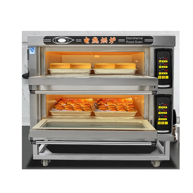 

oven electric commercial bread bakery oven automatic 1/2/ 3 Deck Pita Bread Oven for sale