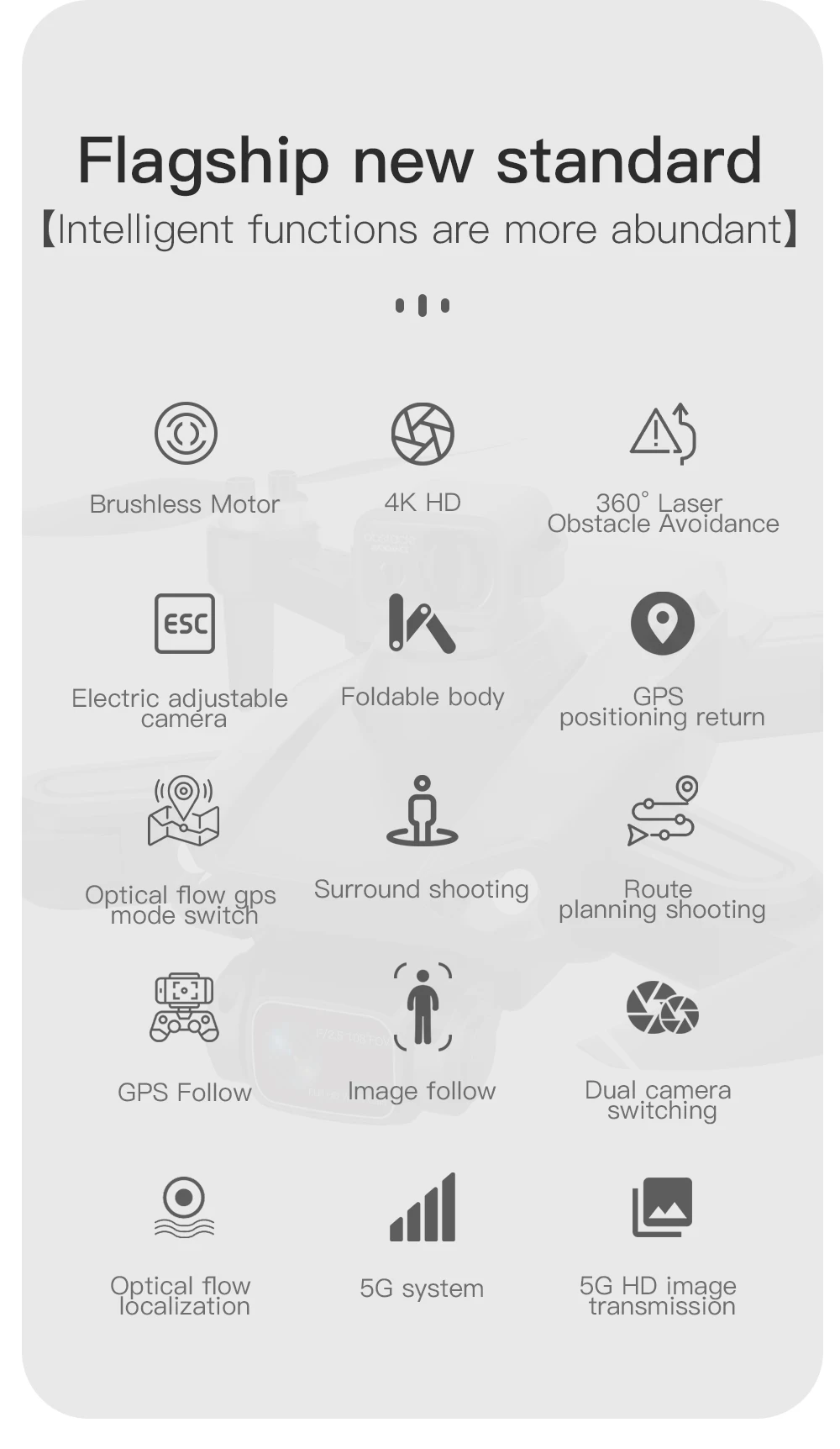 Description Picture 4 of itemL900 PRO SE MAX Drone 4K Professional GPS 5G WIFI Dual Camera Brushless Dron 360 Obstacle Avoidance Fodable RC Mini Quadcopter