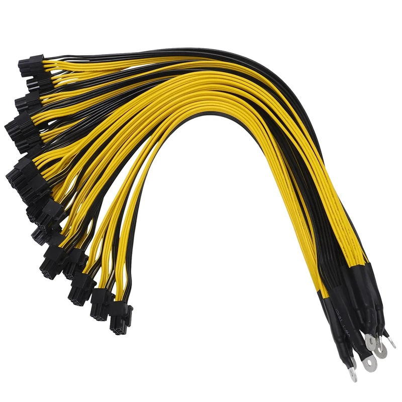 

NEW-4Pcs 6-контактный разъем Sever кабель питания Pcie Express для P3 S7 S9 S11 Bitmain кабель блока питания для майнинга