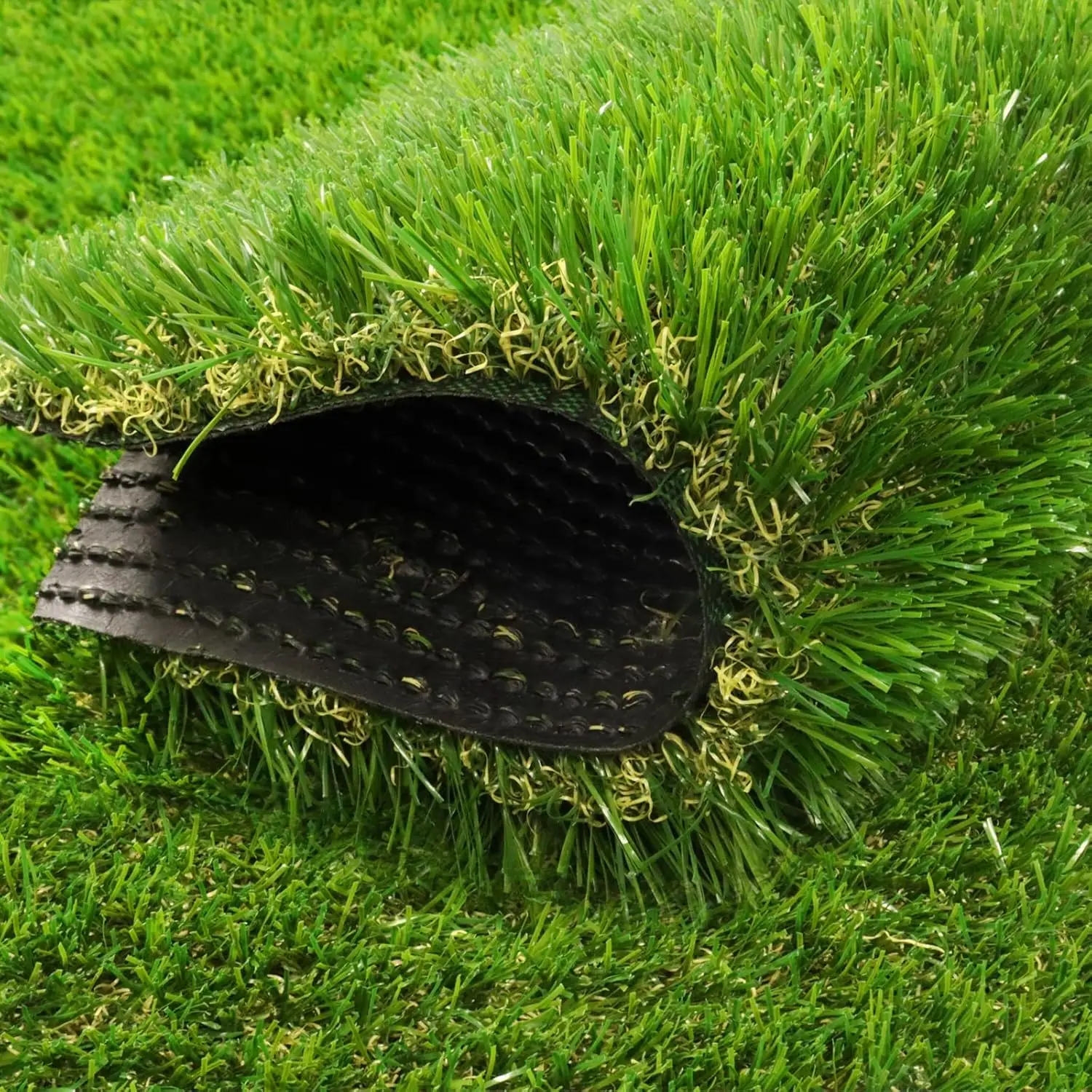 Artificial Grass Thick Turf Rug 4 ft x 6 ft 35MM Outdoor Indoor Fake Grass Mat Astro Turf Lawn for Dogs Pets Synthetic Rug