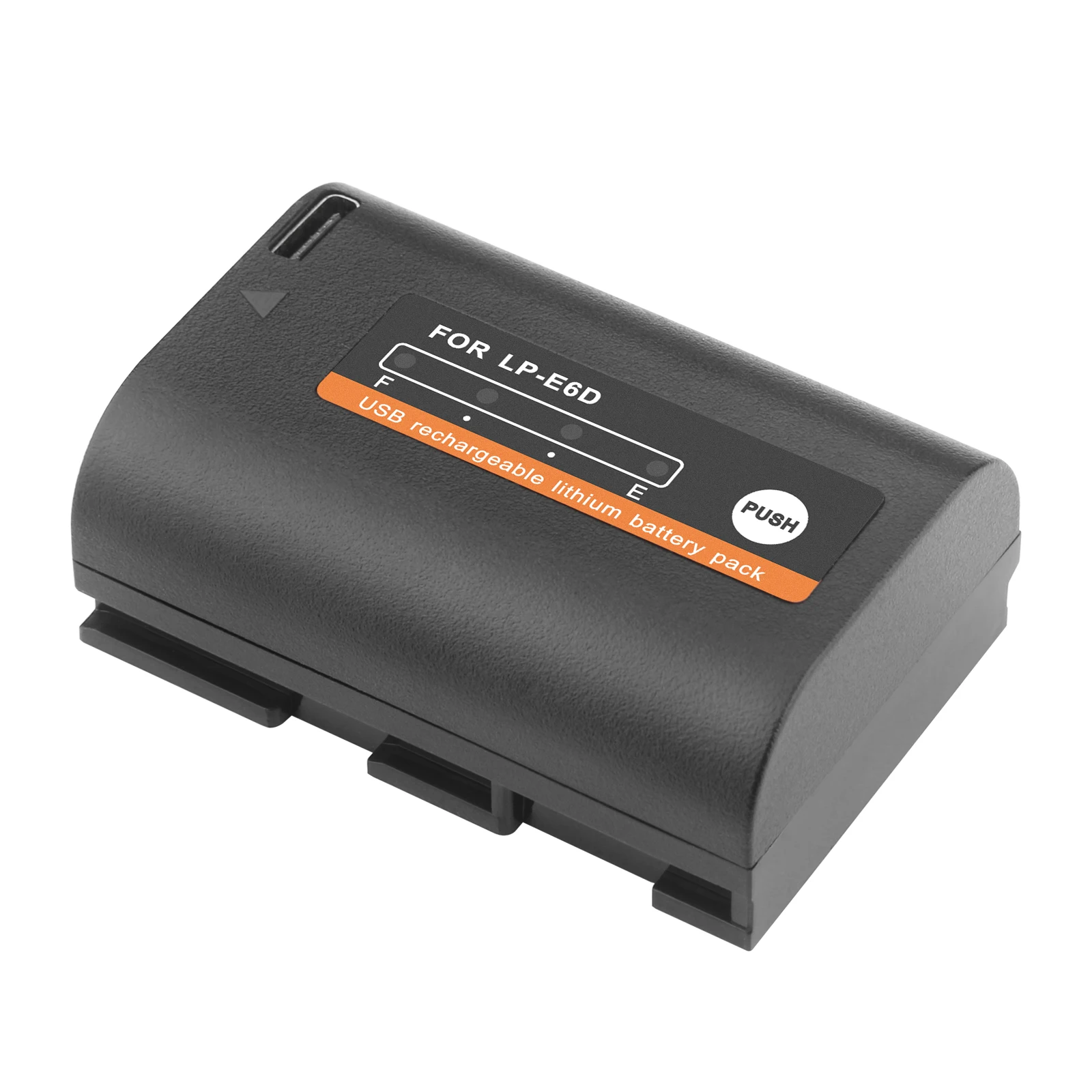 Baxxtar Batteria LP-E6N 2400mAh Per Canon EOS 5D Mark II, III, IV, 6D, 7D, 60D, 70D, 80D, 90D, R5, R6 E Blackmagic Pocket 4K/6K - 2