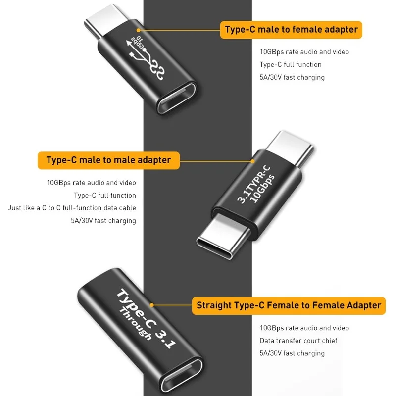 Type C Adapter Universal Type C OTG Adapter Type-C Male To USB C Female USB-C Charge Convertor For Samsung S20 S21 Tablet