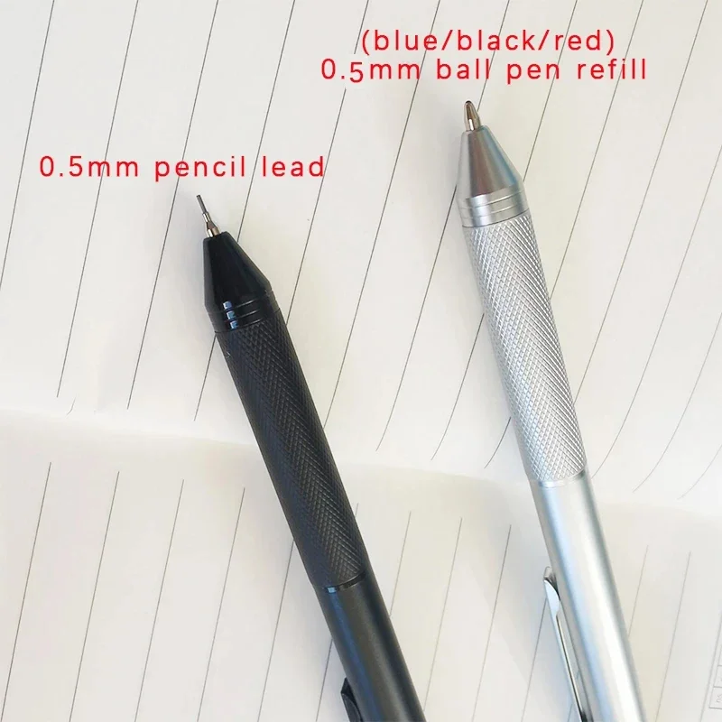 Multicolor Gravity Sensor 4-in-1 Ballpoint Pen and Mechanical Pencil Set