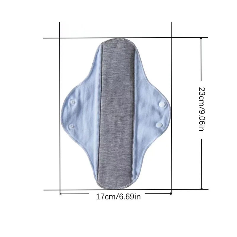 5 PCS 23CM Anti-slip Graphene Antimicrobial Sanitary Pads Reusable Care Pads Breathable Maternity Menstrual For Women