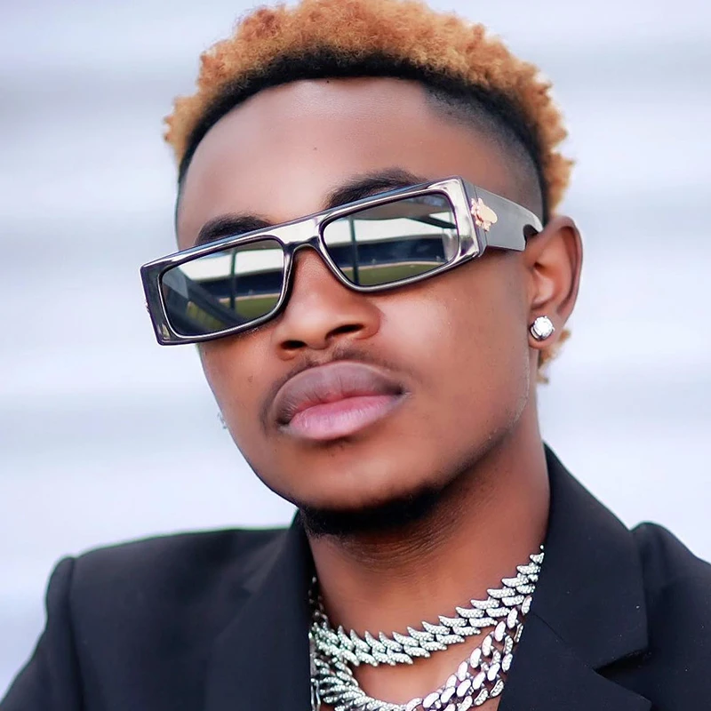 

Солнцезащитные очки мужские маленькие квадратные, модные роскошные брендовые прямоугольные солнечные очки в стиле хип-хоп и панк, UV400