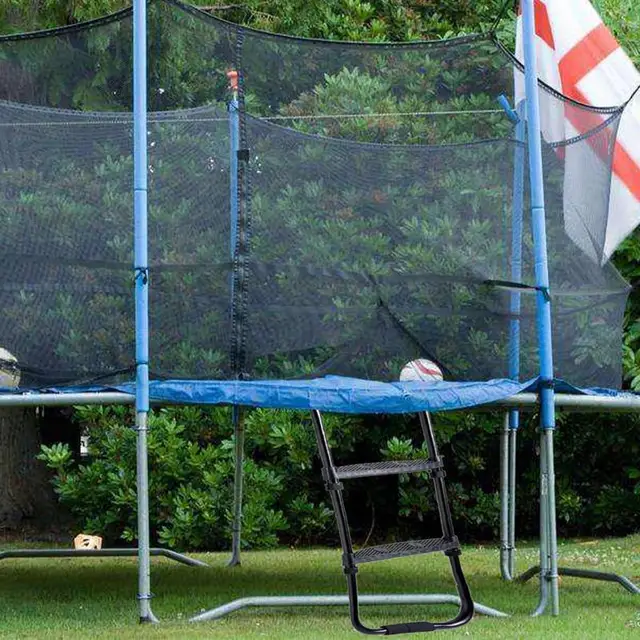 2 Lépésből Álló Univerzális Trambulin Létrák Easy Beszerelése Létrát Létrán Széles Csúszásbiztos Lépéssel - Image 4