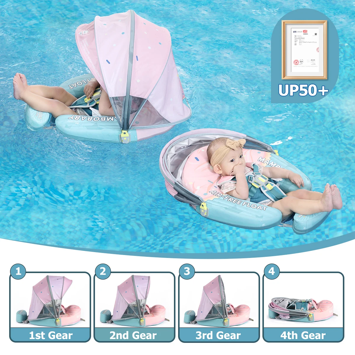 Mambobaby Float No-Slip Safe Harness ST-Cup Cake B503-150-W-Z Safe