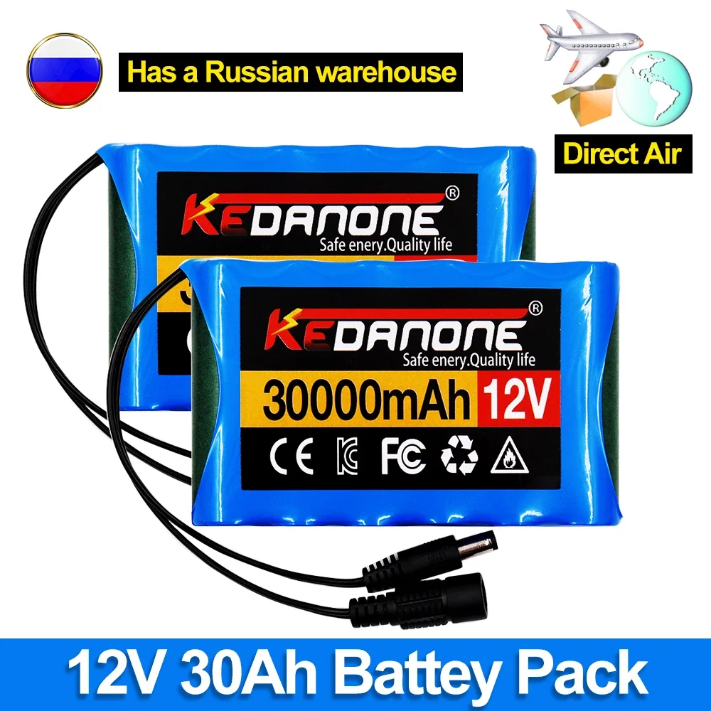 Rechargeable Battery 12V 30000mah Lithium Battery Pack Capacity DC 12.6V 30Ah CCTV Camera Monitor with Charger stone tft touch lcd screen monitor screen with rs232 rs485 ttl interface support any microcontroller