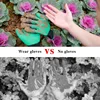 Garden Flower Planting Double Claw Gloves Waterproof and Anti Thorn Grass Pulling Latex Earth Digging and Horticultural Gloves 6