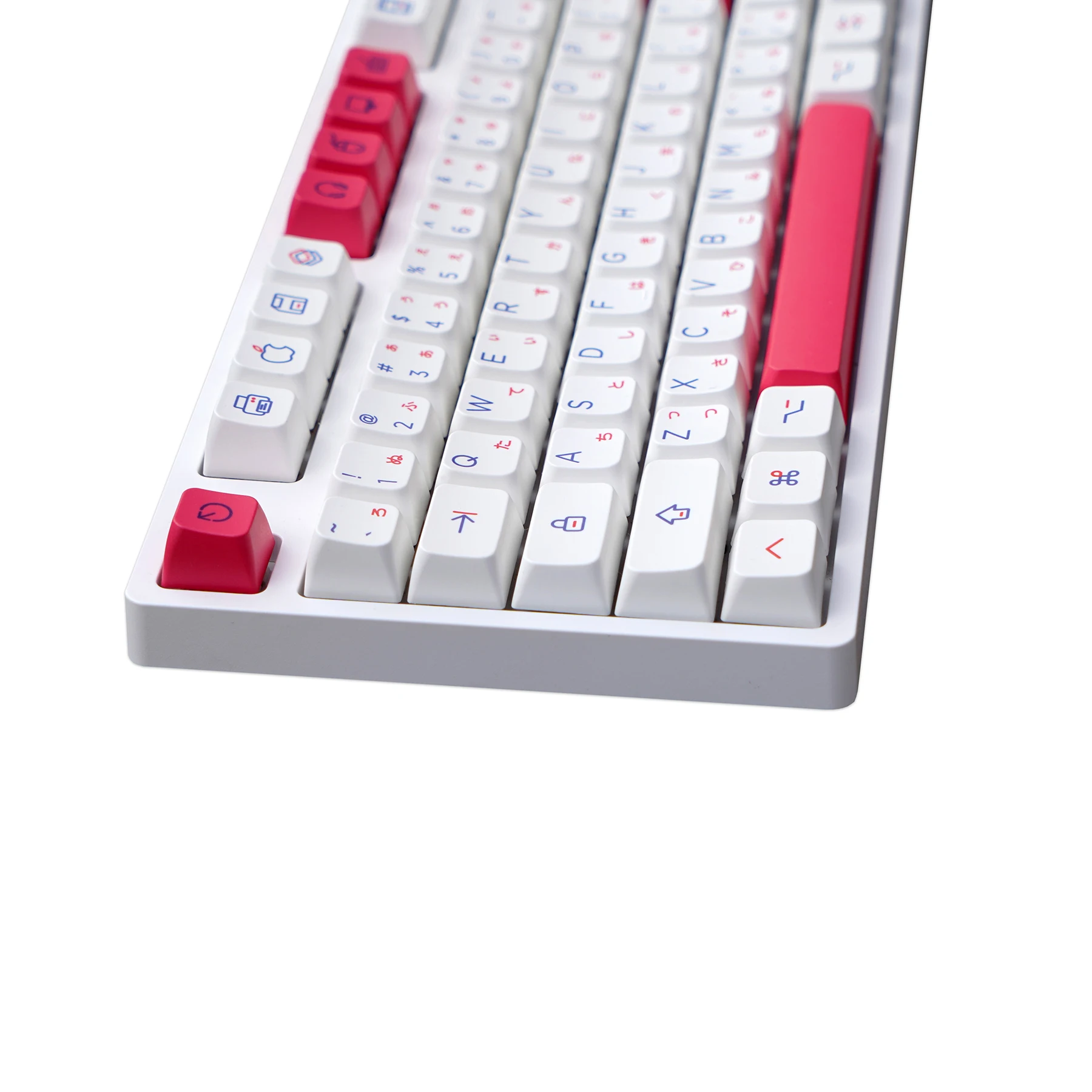 Gmk Kon Momo Teclas Pbt Dye Subbed Mda Perfil Keycap para 61 64 84 87 96 980 Layout 142 Teclas por Conjunto - Imagem 5