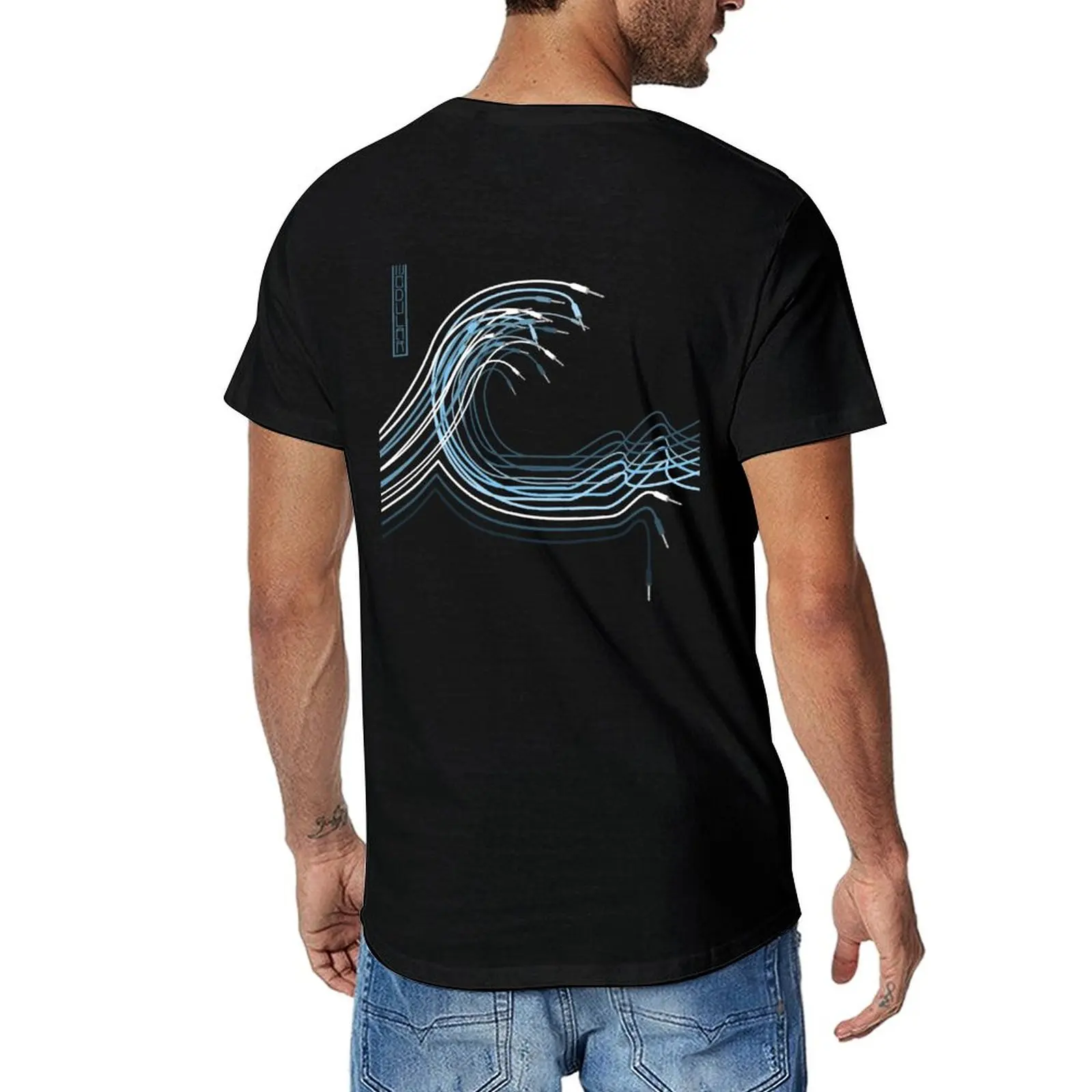 

Great Wave of Modular Synthesizer T-Shirt plus sizes cute tops sublime anime T-shirts for men cotton