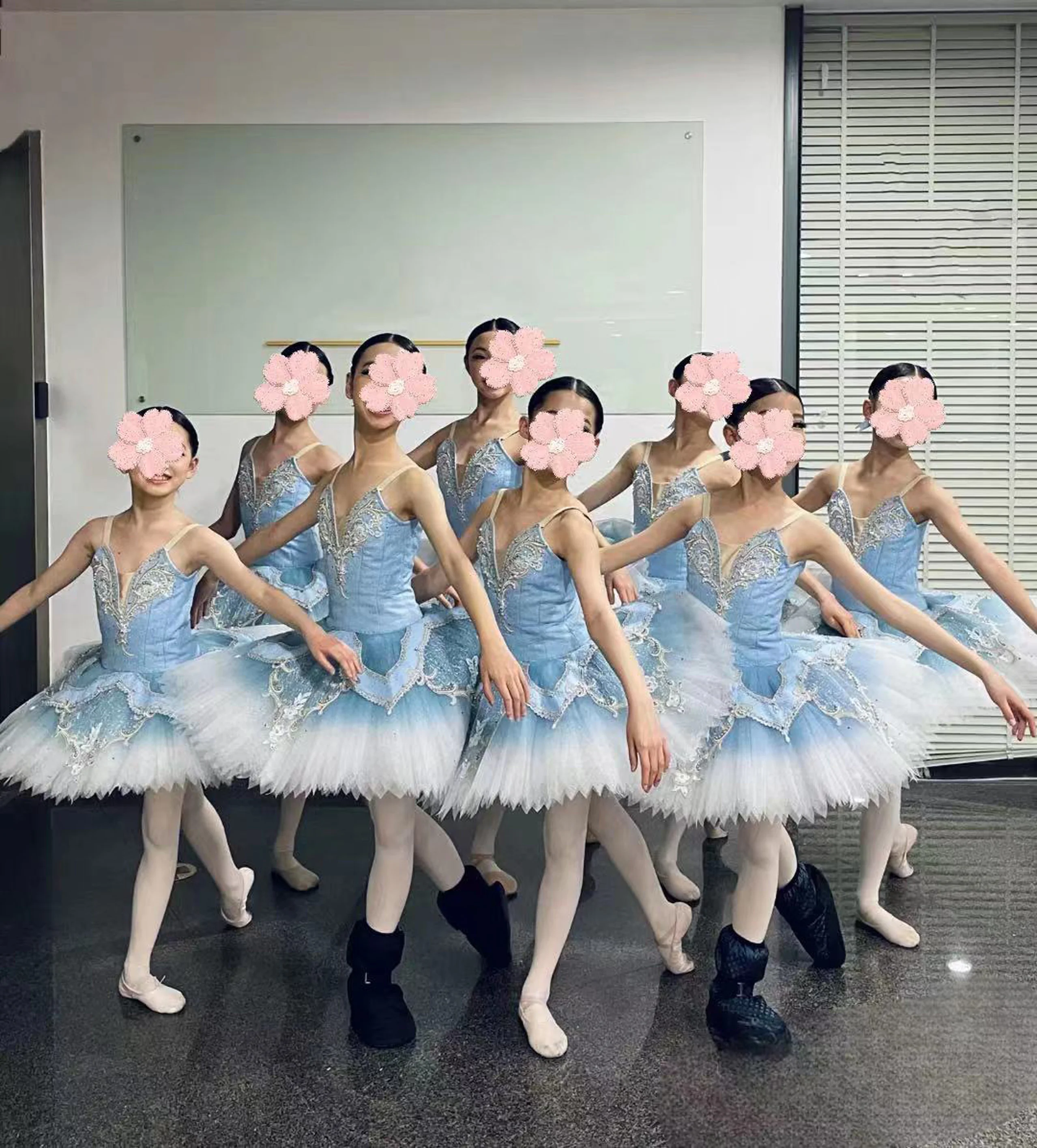 

New Blue Bird Water Fairy Raymond Silver Fairy variation Ballet performance tutu skirt for children and adults