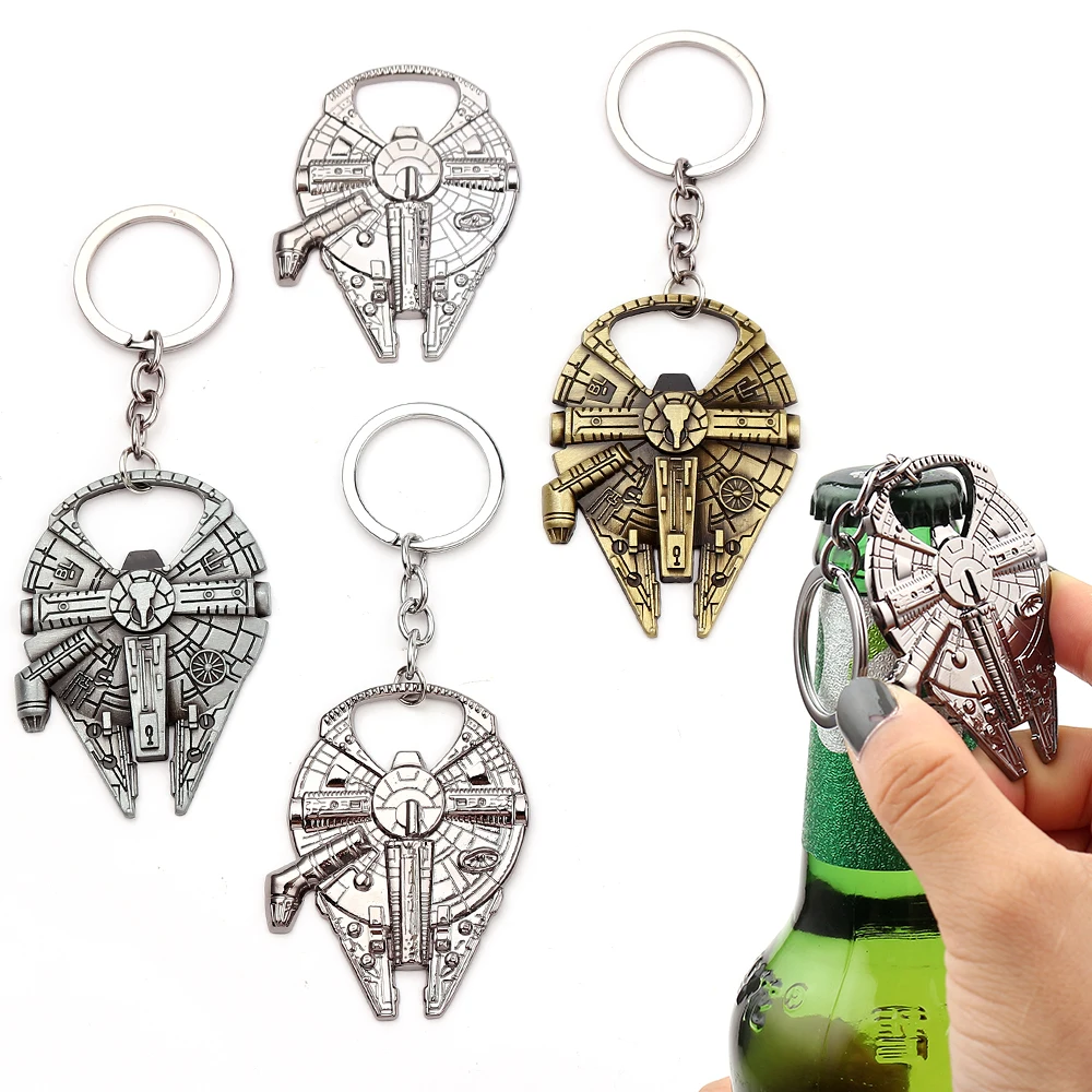 Star War Portachiavi Astronave Millennium Falcon Ciondolo In Metallo Apribottiglie Portachiavi Gioielli Vintage Decorazione Accessori Regali